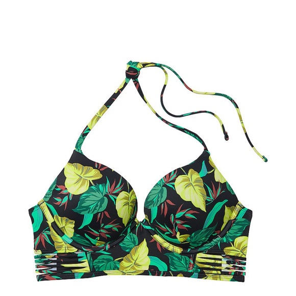 Victoria’s Secret Bikini Set Tropical Push Up Size Medium, 34D New With Tags - Picture 10 of 11